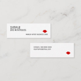 Minitarjeta De Visita un diseño sencillo y minimalista