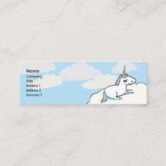 Minitarjeta De Visita Unicornio - Skinny