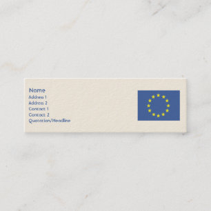 Minitarjeta De Visita Unión europea - flaca