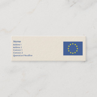 Minitarjeta De Visita Unión europea - flaca