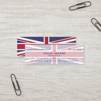 Minitarjeta De Visita Union Jack versión 4