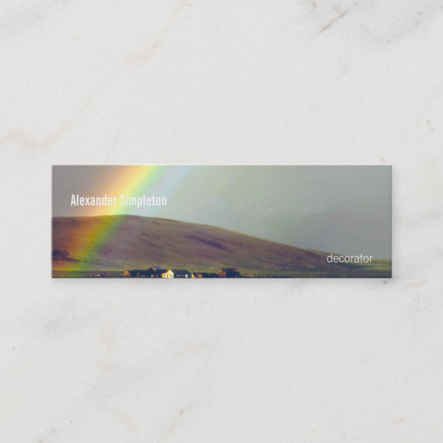 Minitarjeta De Visita Valle del San Luis después de la lluvia (Anverso)