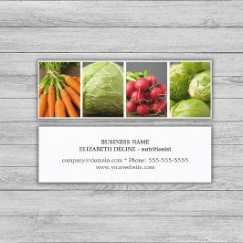 Minitarjeta De Visita Vegetales limpios modernos fotonutricionistas