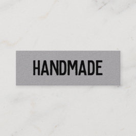 Minitarjeta De Visita Vendedor de regalos hechos a mano de kraft gris mo