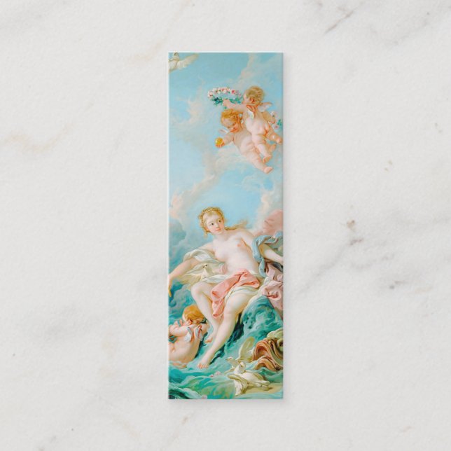 Minitarjeta De Visita Venus en las olas, por François Boucher Bookmark (Anverso)