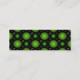 Minitarjeta De Visita Verde verdoso del diseño del tablero de ajedrez 3D