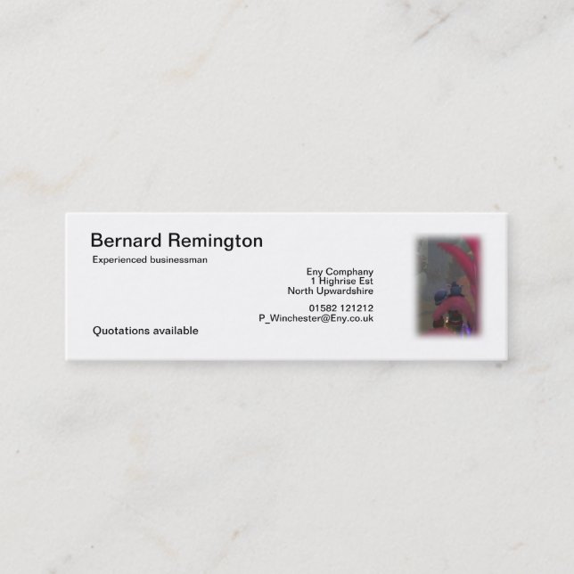 Minitarjeta De Visita Viajero del duende (Anverso)