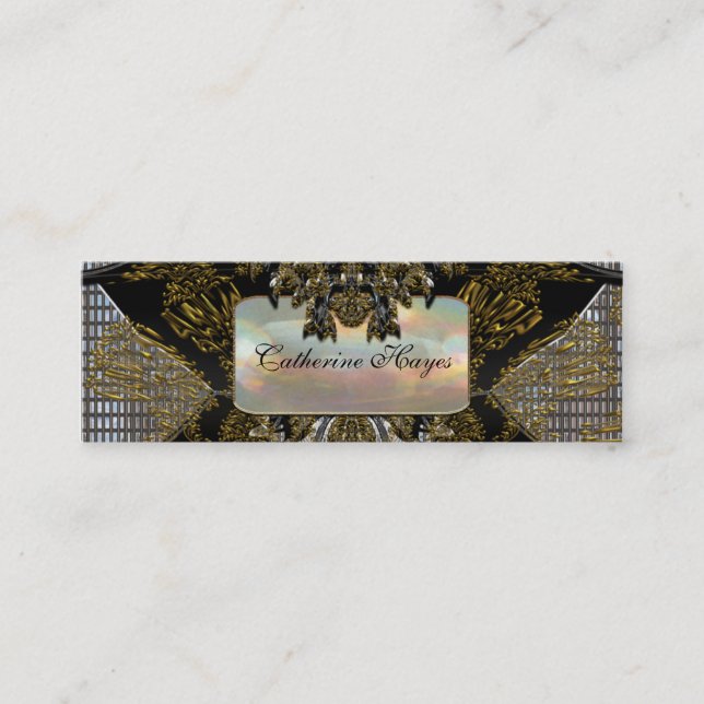 Minitarjeta De Visita Vibetto Skinny Elegant Profesional (Anverso)