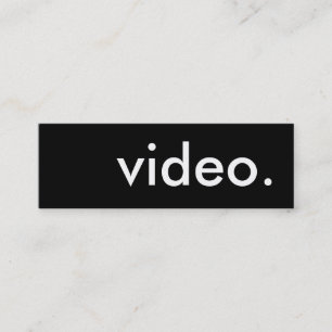 Minitarjeta De Visita vídeo