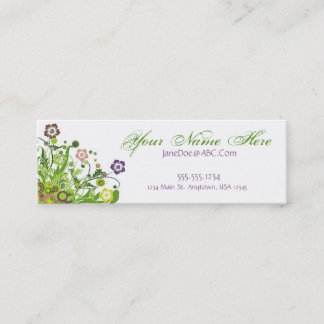 Minitarjeta De Visita Vides florales