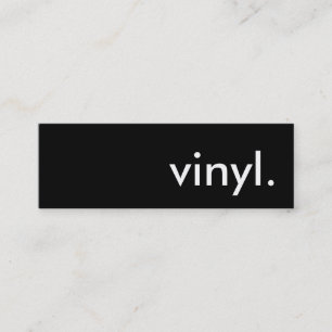 Minitarjeta De Visita vinilo.