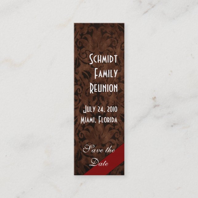 Minitarjeta De Visita Vintage (Anverso)