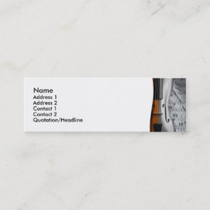 Minitarjeta De Visita Violin Business Card