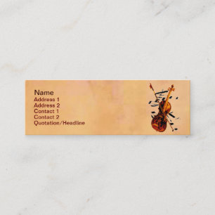 Minitarjeta De Visita Violin Business Card