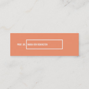 Minitarjeta De Visita Visitenkarten Klassisch