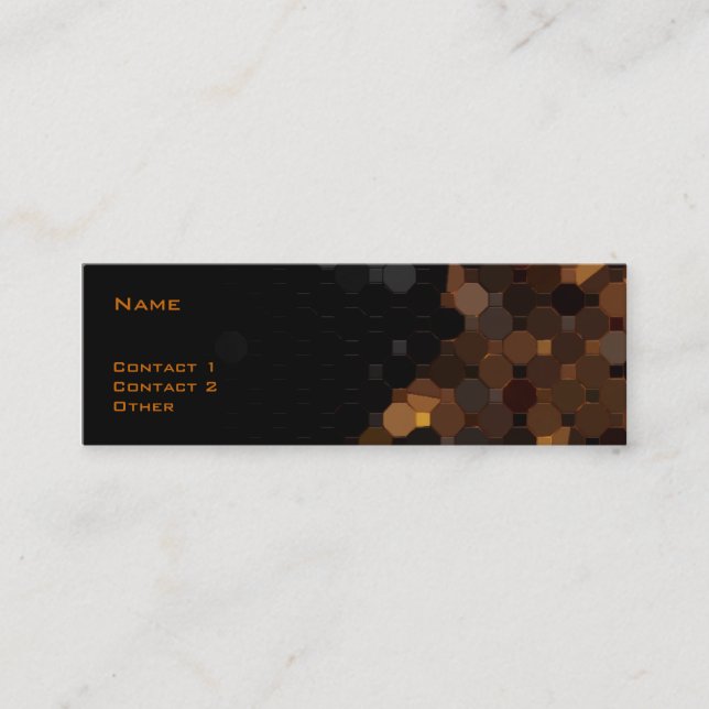 Minitarjeta De Visita Vitral del vintage (Anverso)