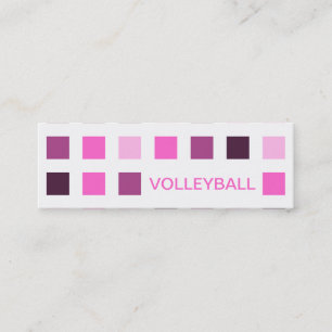 Minitarjeta De Visita VOLLEYBALL (cuadrados mod)