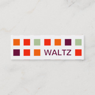 Minitarjeta De Visita WALTZ (cuadrados mod)