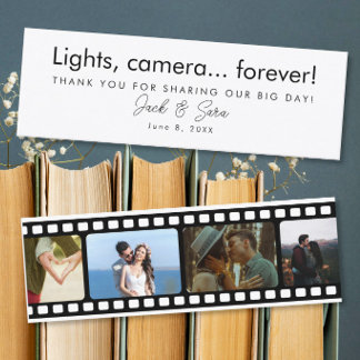 Minitarjeta De Visita Wedding Photo Film Strip Favour Thank You Gift
