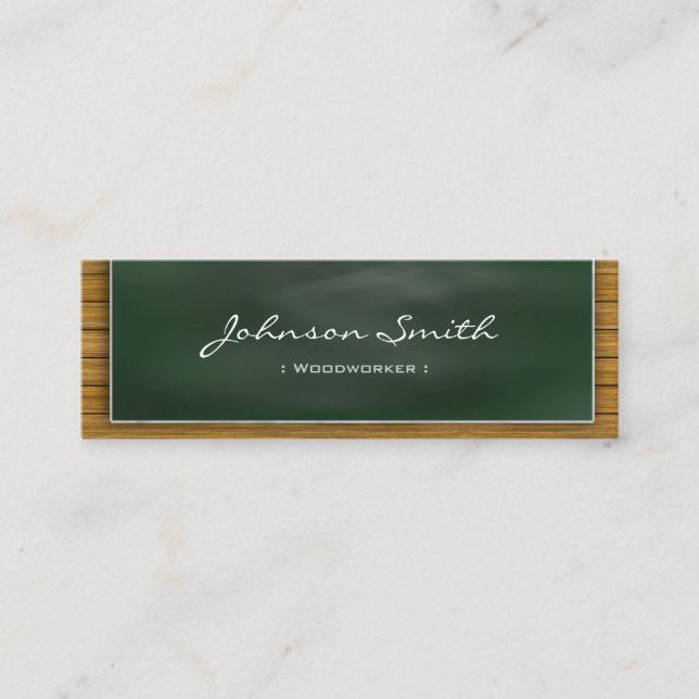 Minitarjeta De Visita Woodworker - Guay Blackboard Personal (Anverso)