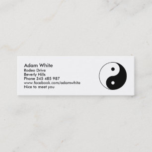 Minitarjeta De Visita Yin Yang