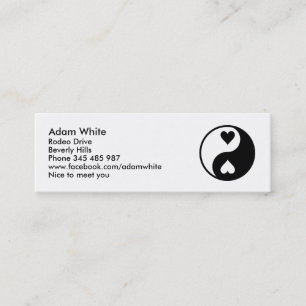 Minitarjeta De Visita Yin Yang