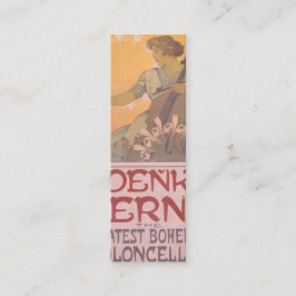 Minitarjeta De Visita Zdenka Cerny poster por Alphonse Mucha