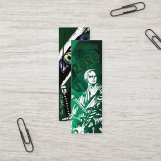 Minitarjeta De Visita Zoro Three Swords Green Bookmark para un ventilado