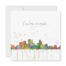 MINNEAPOLIS, MINNESOTA SKYLINE - Invitación