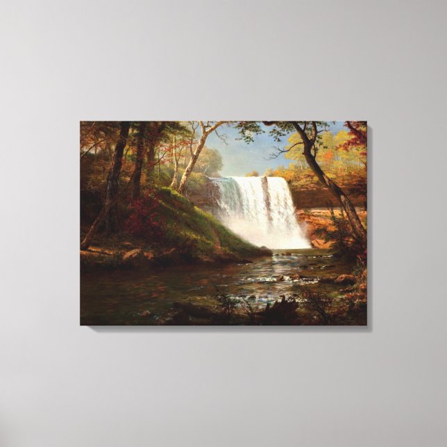 Minnehaha Falls, un arte de Albert Bierstadt (Anverso)