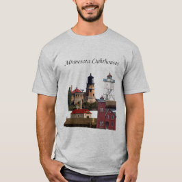 Minnesota Lighthouses camiseta con letras negras