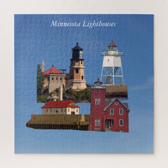 Minnesota Lighthouses rompecabezas (Vertical)