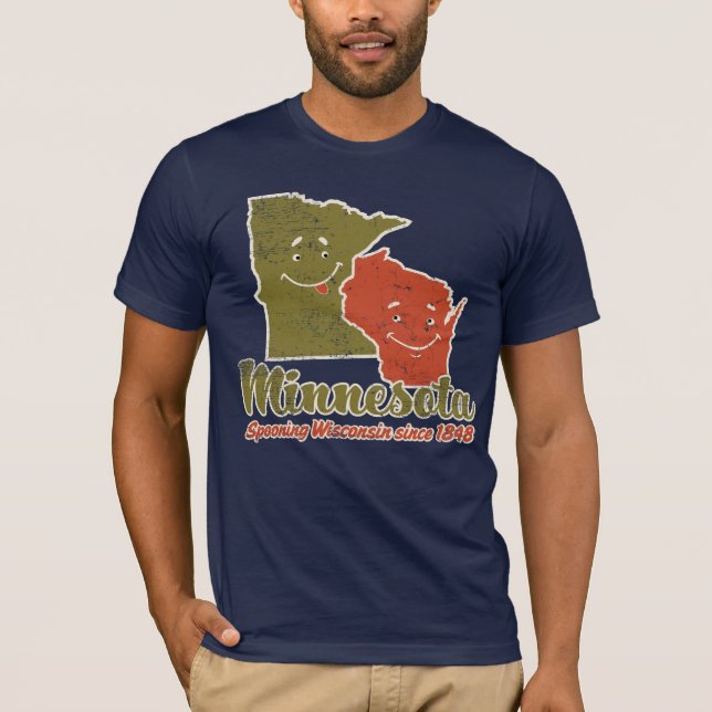 Minnesota que cucharea la camisa de Wisconsin (Anverso)