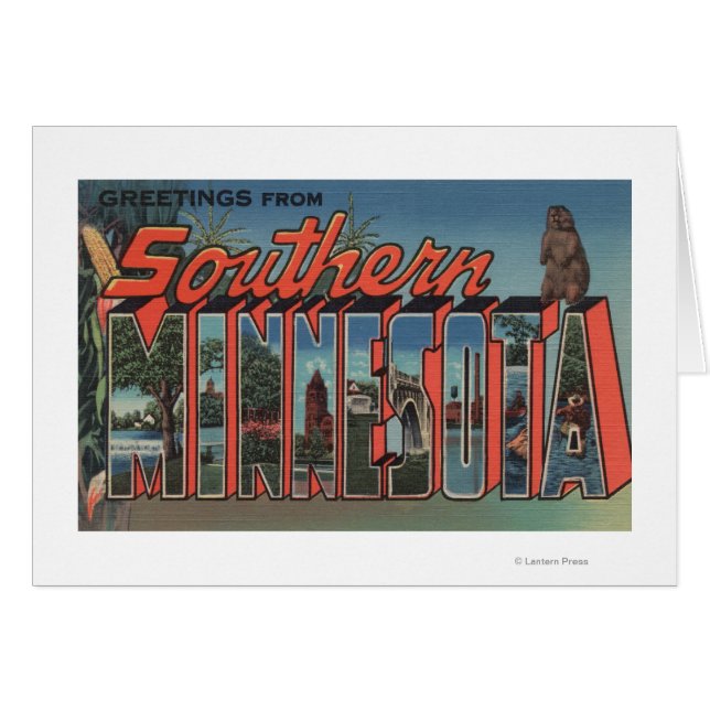 Minnesota (sur) - Escenas de letras grandes (Anverso (Horizontal))