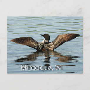 Minocqua, recuerdo de la tarjeta postal de la WI