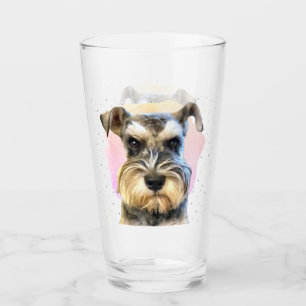 Minoritario Schnauzer Dog Lover Cute Animal Pink