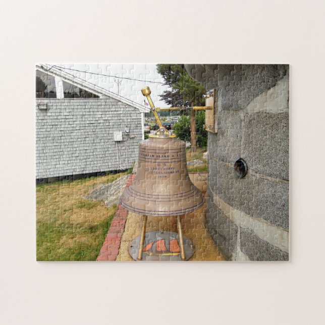 Minots Ledge Lighthouse Niebla Bell Jigsaw Puzzle (Horizontal)