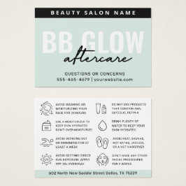 Mint BB Glow Facial Después De La Tarjeta De Instr