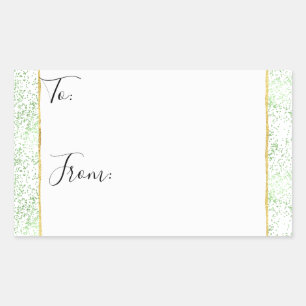 Mint Confetti Doce De Oro A De Los Pegatinas De Na