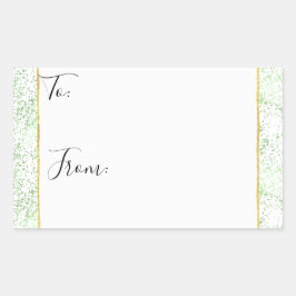 Mint Confetti Doce De Oro A De Los Pegatinas De Na