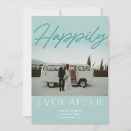 Mint Feliz Nunca Después De La Tarjeta De Invitaci