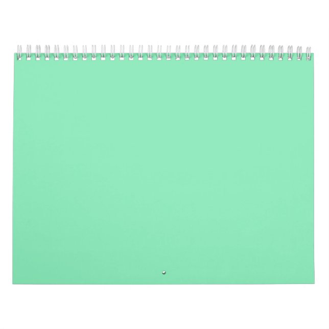 Mint Green Backups en un calendario (Tapa)