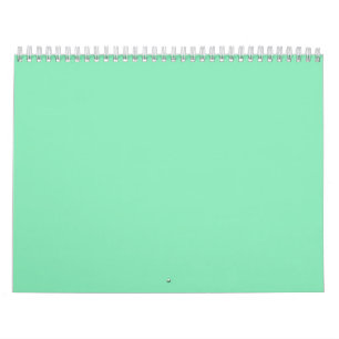 Mint Green Backups en un calendario