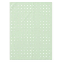 Mint Green con manteles de puntos de polka blanco