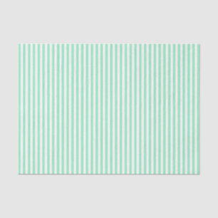 Mint Green con papel tisular a rayas blancas