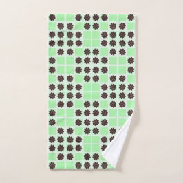 Mint Green Cream And Chocolate Chip Quilt Pattern