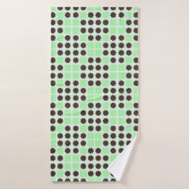 Mint Green Cream And Chocolate Chip Quilt Pattern