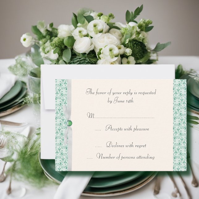 Mint Green Florentine RSVP (Subido por el creador)