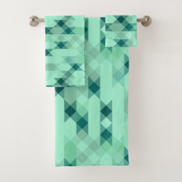 mint green geometric