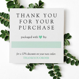 Mint Green Heart Gracias Por El Orden De Los Medio